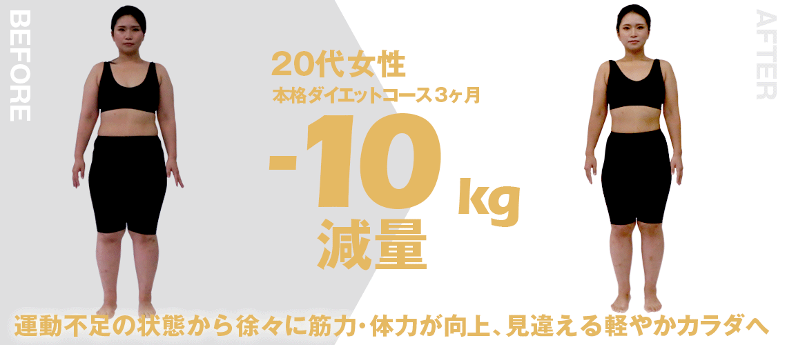 大阪帝拳ボクシングジム 20代女性 10kgダイエット事例